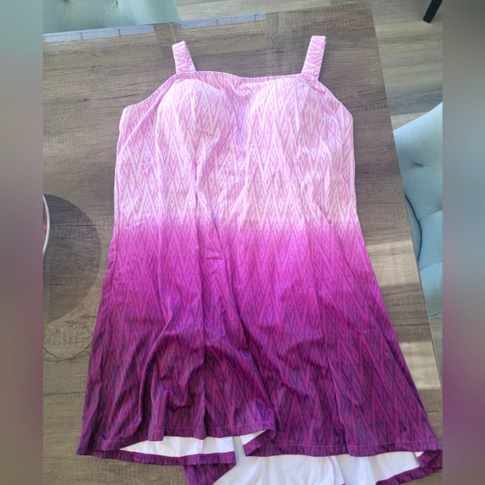 NWT Pink ombre Swim Dress - Swimsuits for All.  Size 24